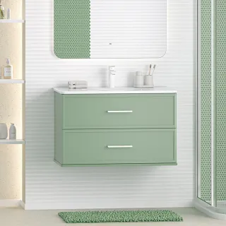 Подвесная тумба под раковину Brevita Verde 80 УТ000026830 зеленый